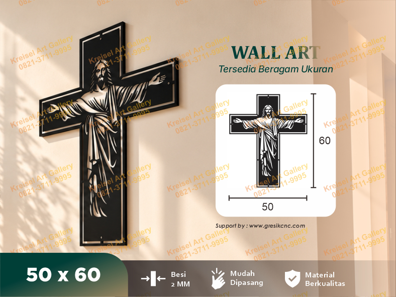 WALL ART - Christ the Redeemer Cross Wall Art (CRS-C)