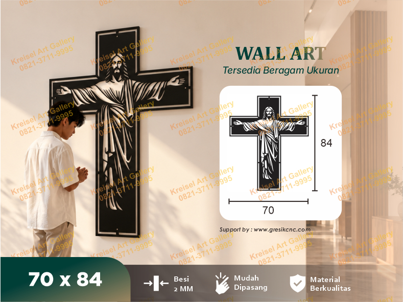 WALL ART - Christ the Redeemer Cross Wall Art (CRS-C)