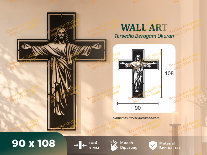 WALL ART - Christ the Redeemer Cross Wall Art (CRS-C)